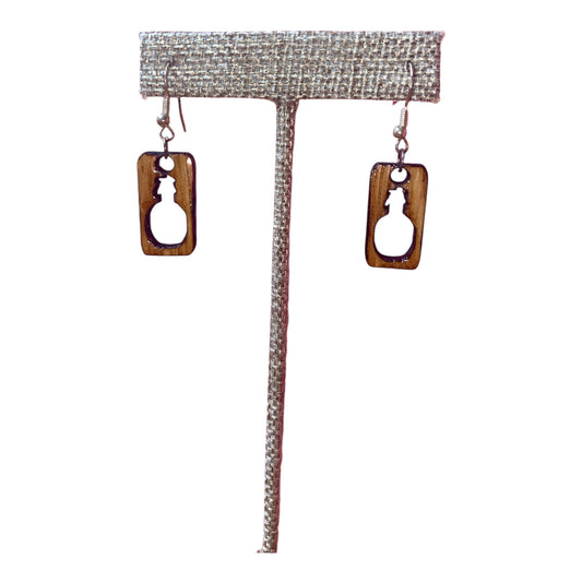 Bourbon Barrel Earrings - Dangle Blanton's Cutout